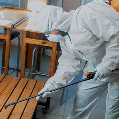 Antimicrobial applied after a contaminated loss in a Miami, FL home