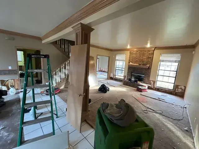 Clearing water from a tile floor in a Miami, FL home