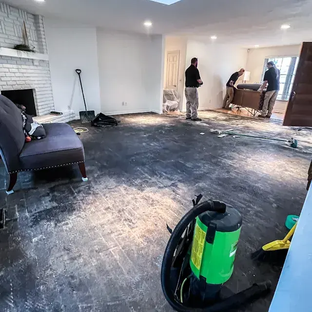 A Miami home dried out after water damage
