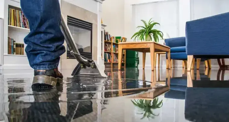 Ceiling opened after a roof leak in a Miami home
