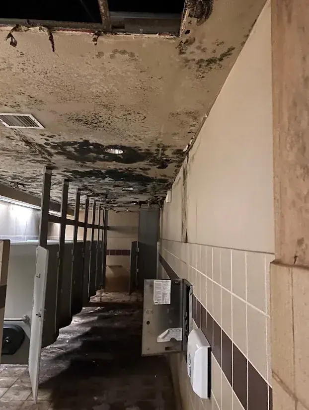 Storm and hurricane flood water pumped from a Miami home
